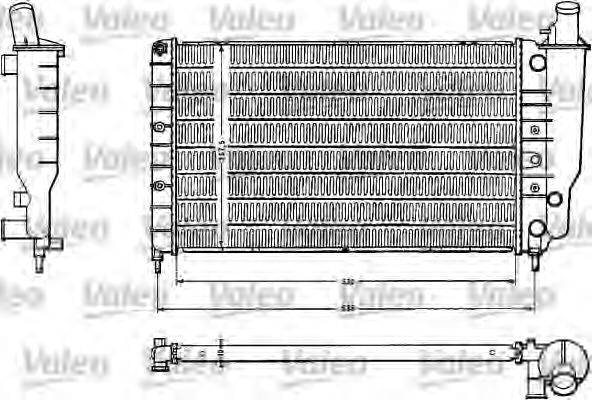 Радиатор, охлаждение двигателя VALEO 810888