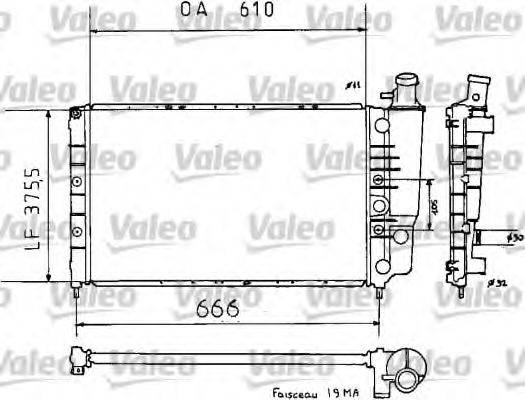 VALEO 810938 Радиатор, охлаждение двигателя