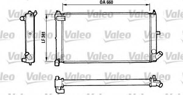 VALEO 810954 Радиатор, охлаждение двигателя