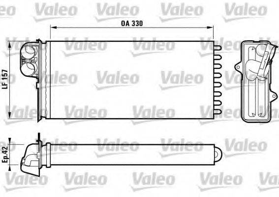 Теплообмінник, опалення салону VALEO 812170