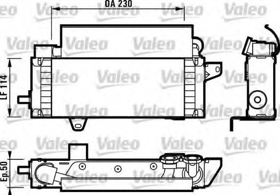 VALEO 817001 масляный радиатор, двигательное масло
