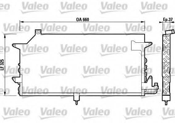 VALEO 817021 Конденсатор, кондиционер