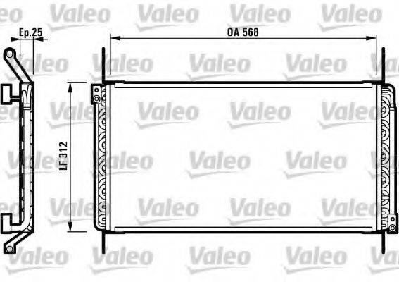 VALEO 817025 Конденсатор, кондиционер