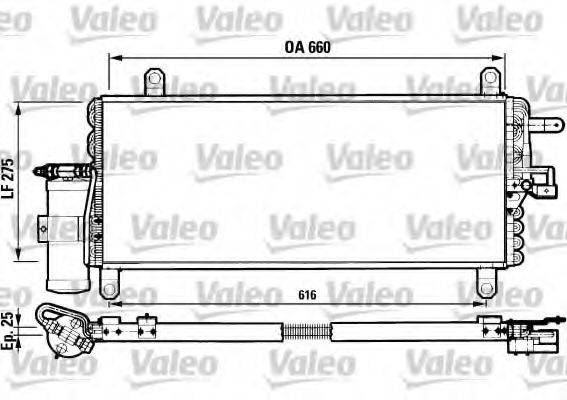 VALEO 817052 Конденсатор, кондиционер