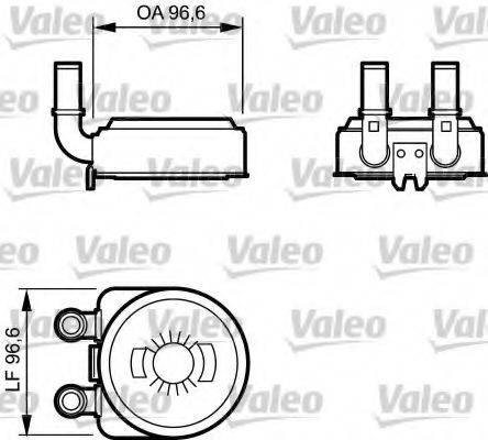 VALEO 817705 масляний радіатор, моторне масло