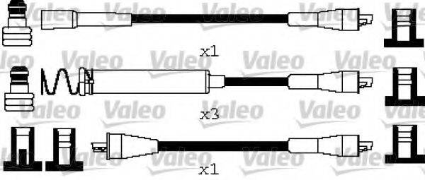 VALEO 346668 Комплект дротів запалення
