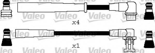 VALEO 346608 Комплект дротів запалення