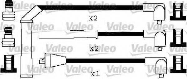 VALEO 346557 Комплект дротів запалення