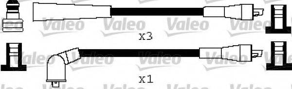 VALEO 346536 Комплект дротів запалення