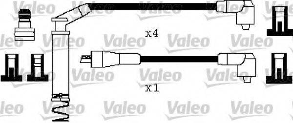 VALEO 346401 Комплект дротів запалення
