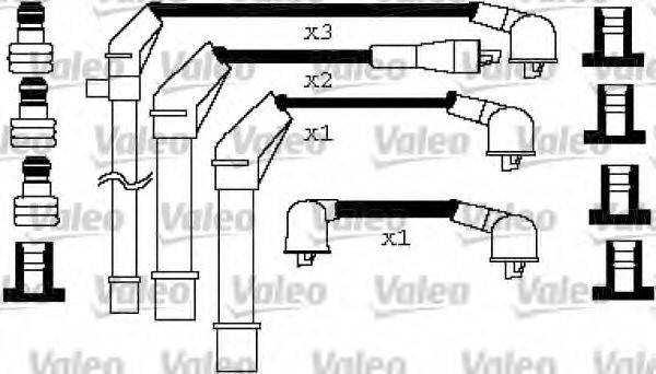Комплект дротів запалення VALEO 346259