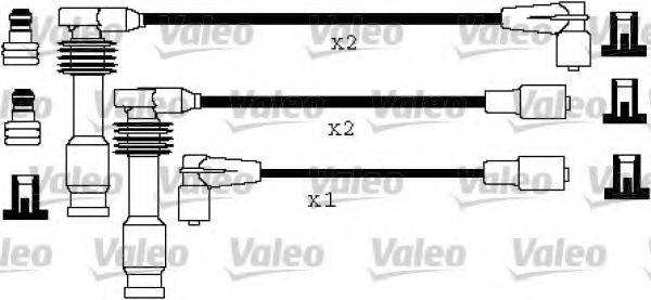 VALEO 346193 Комплект дротів запалення