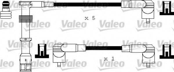 VALEO 346180 Комплект дротів запалення