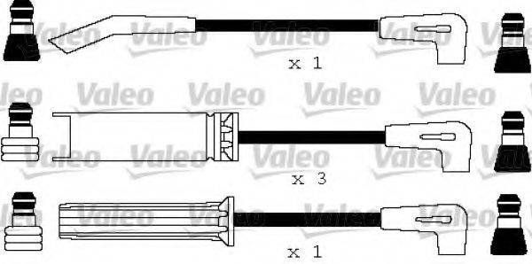 VALEO 346160 Комплект дротів запалення