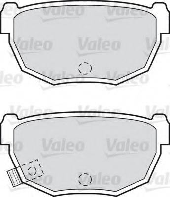VALEO 551702 Комплект гальмівних колодок, дискове гальмо