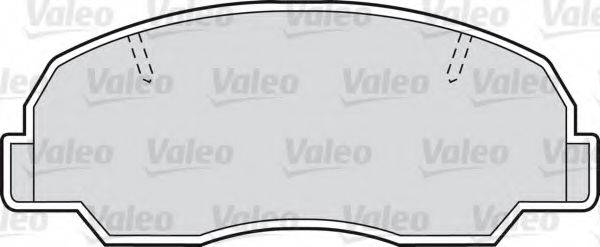 Комплект гальмівних колодок, дискове гальмо VALEO 598685