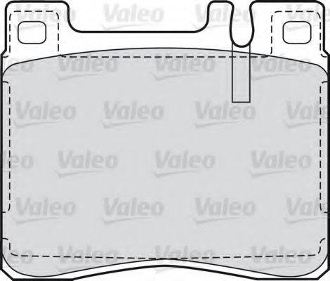 VALEO 598688 Комплект тормозных колодок, дисковый тормоз