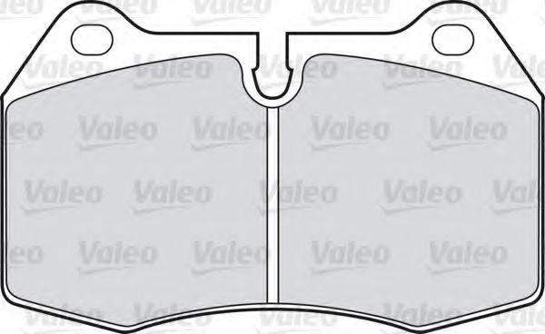 VALEO 598260 Комплект тормозных колодок, дисковый тормоз