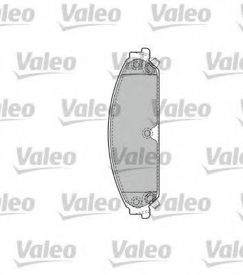 Комплект гальмівних колодок, дискове гальмо VALEO 598743
