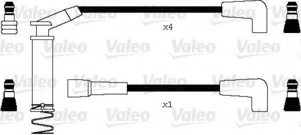 VALEO 346096 Комплект дротів запалення