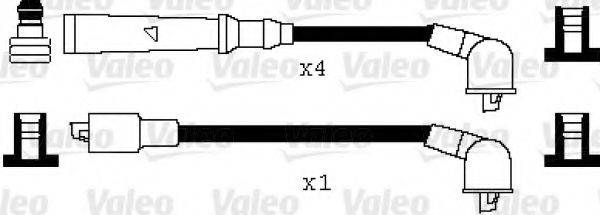 VALEO 346026 Комплект дротів запалення