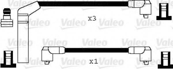 VALEO 346013 Комплект дротів запалення