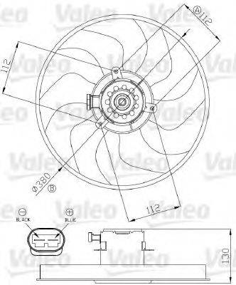 Вентилятор, охолодження двигуна VALEO 696288
