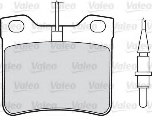 Комплект тормозных колодок, дисковый тормоз VALEO 540805