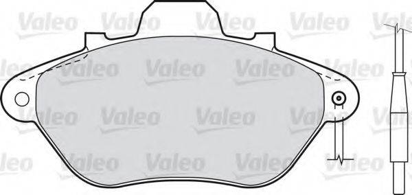 VALEO 598029 Комплект тормозных колодок, дисковый тормоз