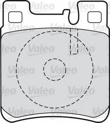 VALEO 598617 Комплект гальмівних колодок, дискове гальмо