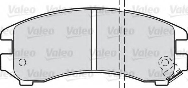 Комплект гальмівних колодок, дискове гальмо VALEO 598296