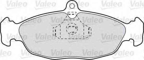 Комплект тормозных колодок, дисковый тормоз VALEO 598039