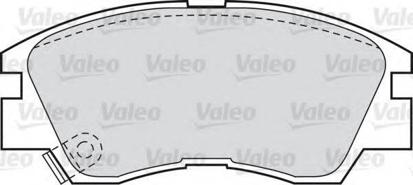 Комплект гальмівних колодок, дискове гальмо VALEO 598597