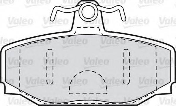 VALEO 598621 Комплект тормозных колодок, дисковый тормоз