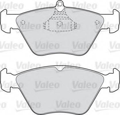 VALEO 598050 Комплект тормозных колодок, дисковый тормоз