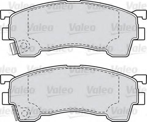 Комплект тормозных колодок, дисковый тормоз VALEO 598629