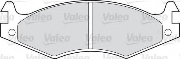Комплект гальмівних колодок, дискове гальмо VALEO 598595