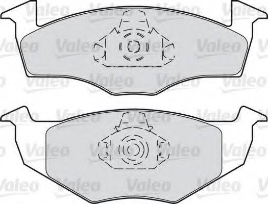VALEO 598066 Комплект гальмівних колодок, дискове гальмо
