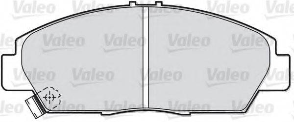 Комплект гальмівних колодок, дискове гальмо VALEO 598056