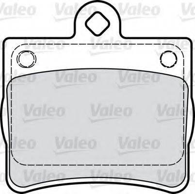 VALEO 598763 Комплект гальмівних колодок, дискове гальмо