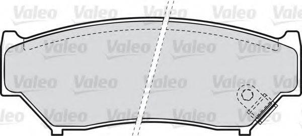 VALEO 598533 Комплект тормозных колодок, дисковый тормоз