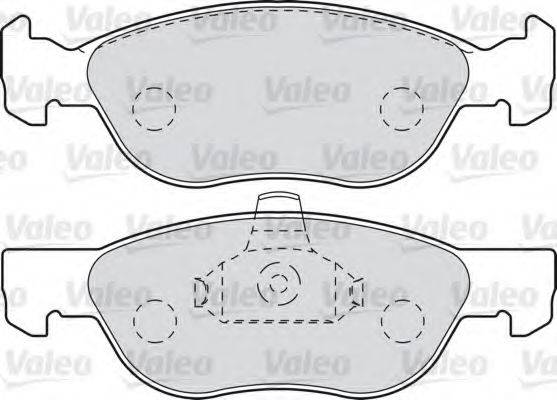 Комплект тормозных колодок, дисковый тормоз VALEO 601003