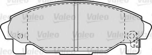 Комплект гальмівних колодок, дискове гальмо VALEO 598850
