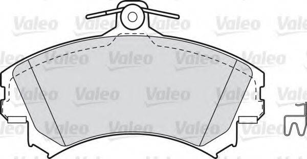 VALEO 598493 Комплект тормозных колодок, дисковый тормоз