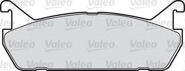 Комплект тормозных колодок, дисковый тормоз VALEO 598624