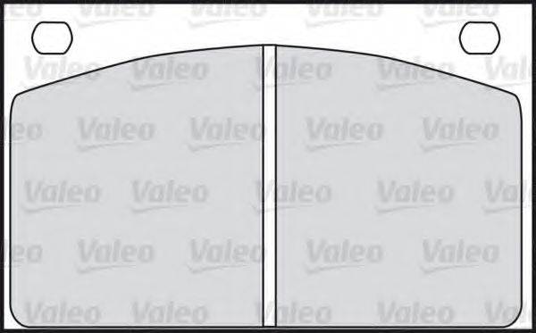 Комплект гальмівних колодок, дискове гальмо VALEO 598337