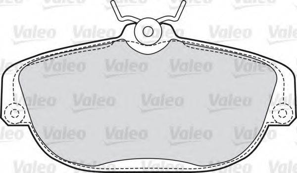 VALEO 598695 Комплект тормозных колодок, дисковый тормоз