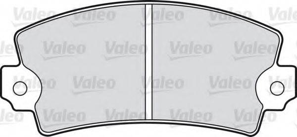 Комплект тормозных колодок, дисковый тормоз VALEO 598085