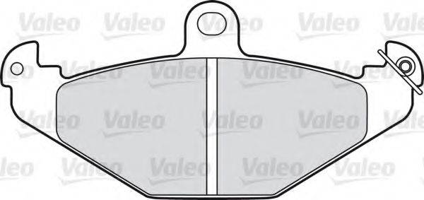 Комплект тормозных колодок, дисковый тормоз VALEO 598055