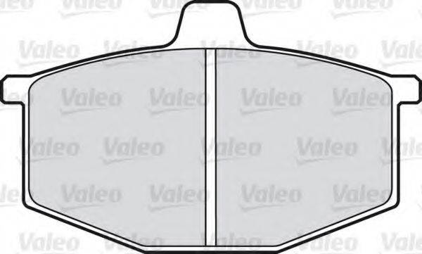 Комплект тормозных колодок, дисковый тормоз VALEO 540312